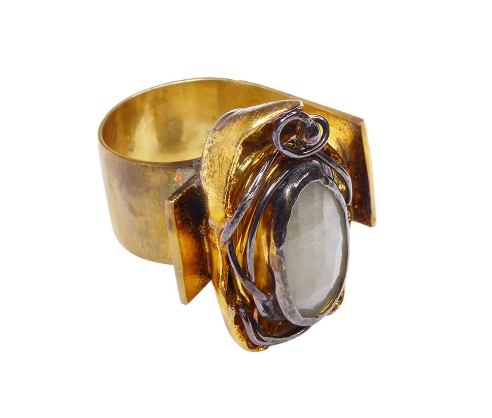Afbeelding van Christian Zilveren ring met maansteen