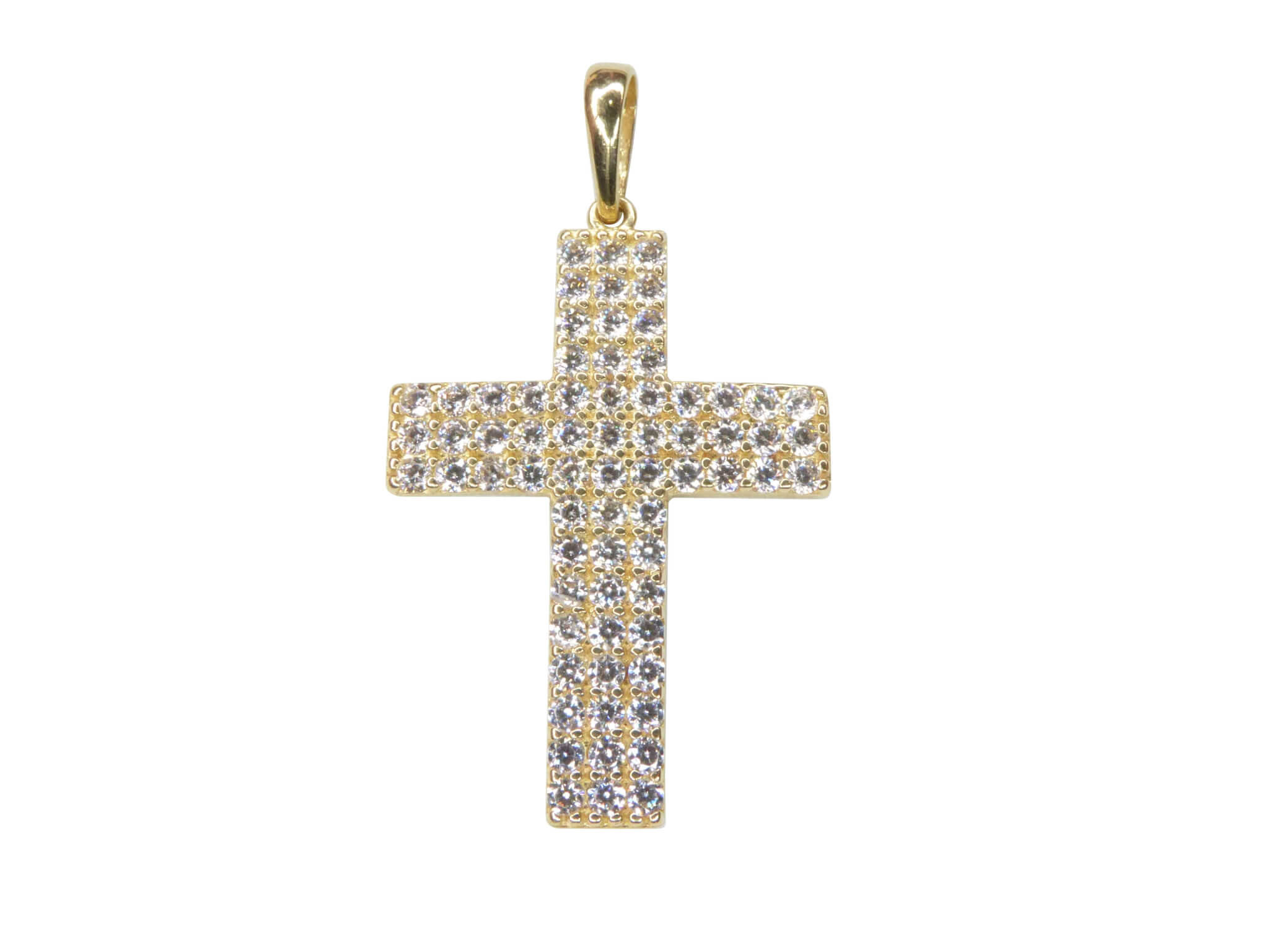 Afbeelding van Christian Gouden kruis met zirkonia's