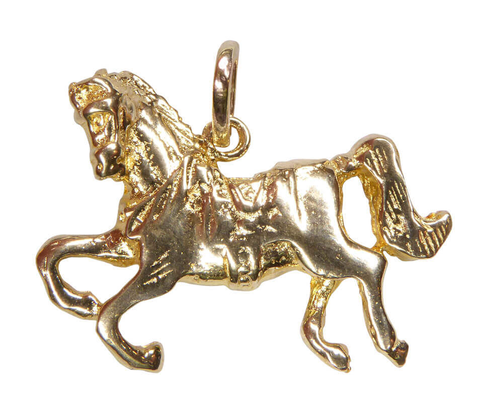Afbeelding van Christian Gouden paard hanger