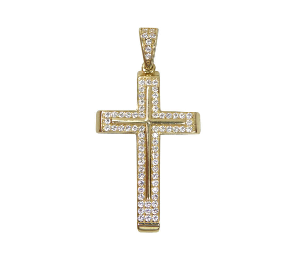 Afbeelding van Christian Kruis met zirkonia