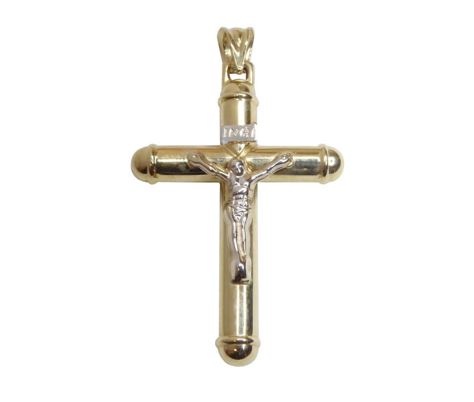 Afbeelding van Christian Gouden kruis met korpus hanger
