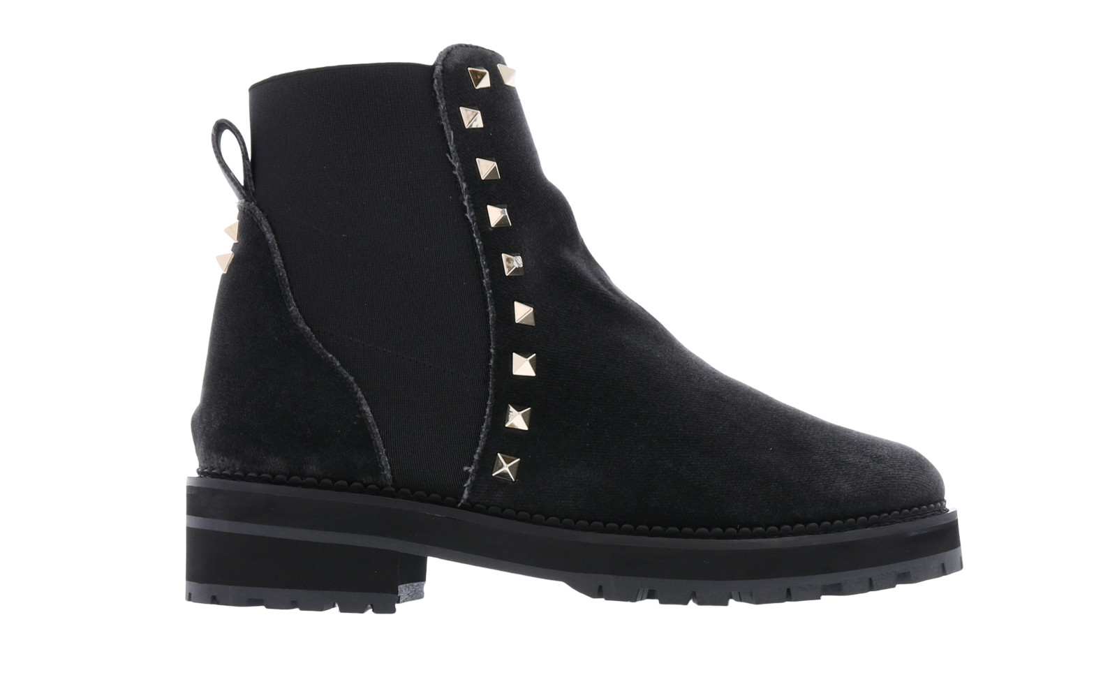 Pertini Studded booty velvet