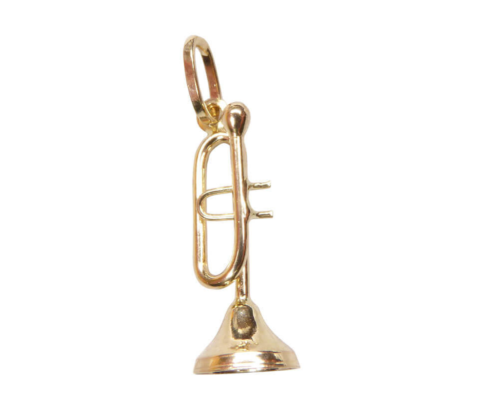 Afbeelding van Christian Gouden trompet hanger