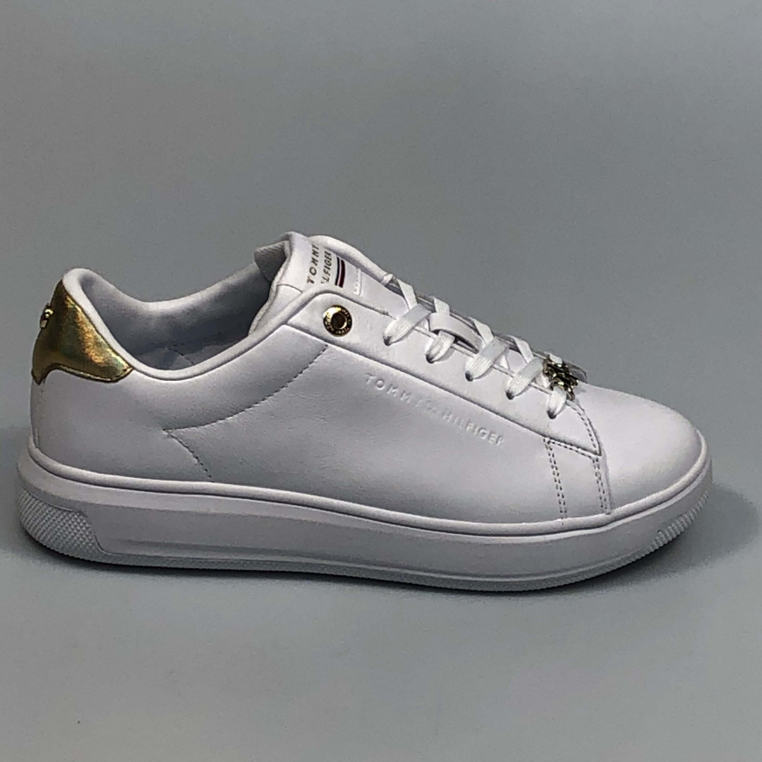 Tommy Hilfiger Damesschoenen Sneakers zwart 40 | Aad van den Berg  modeschoenen