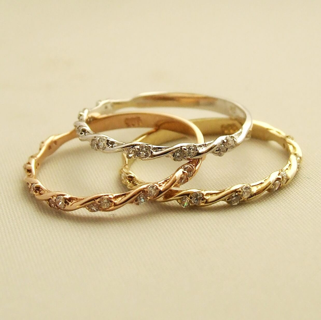 Afbeelding van Christian Gouden ringen set met zirkonia