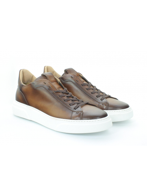 Giorgio 980116 Donker bruine leren veterschoen(023 Cognac )