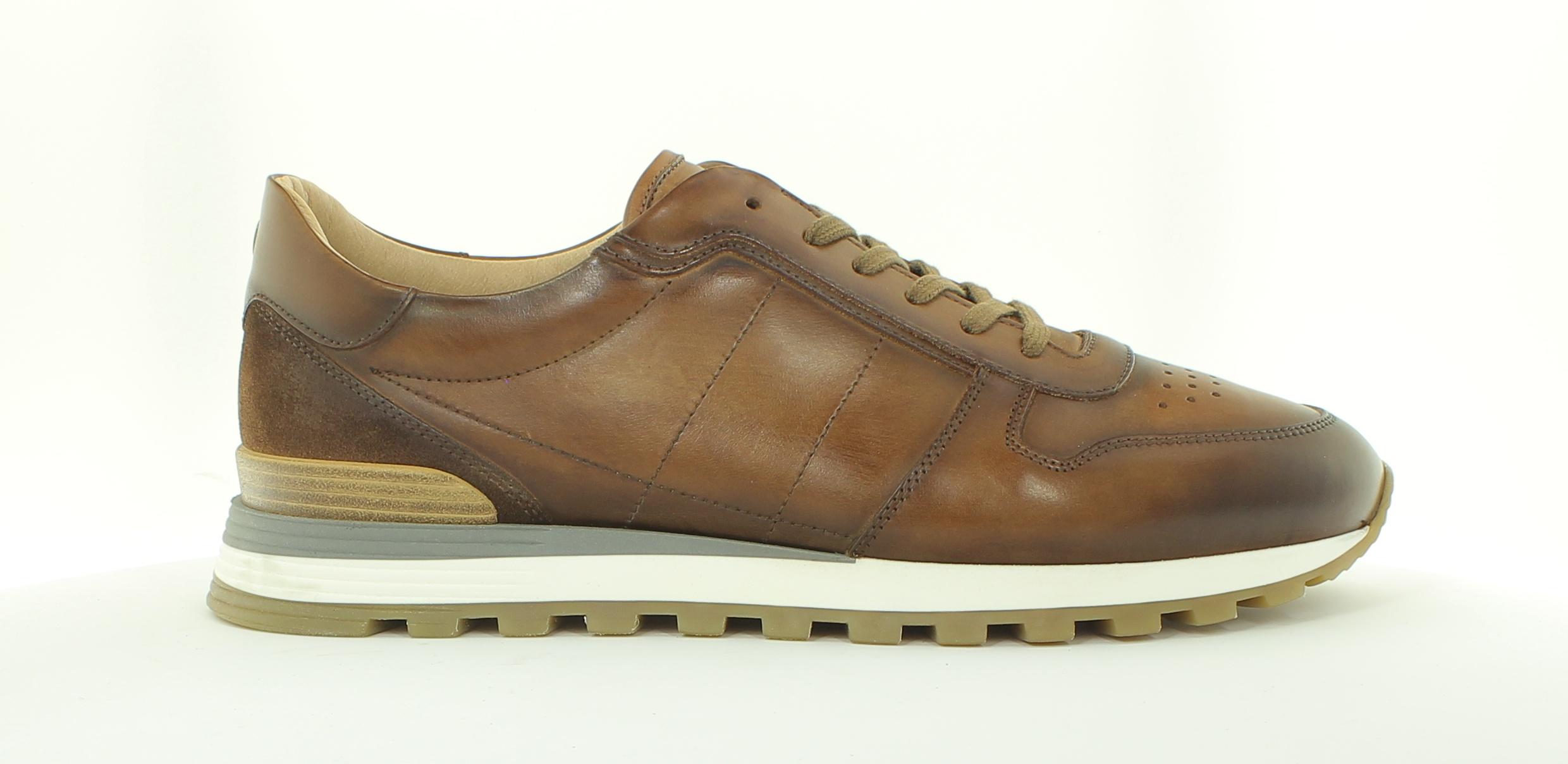 Giorgio 87519 Bruin kleurige leren veterschoen(13 Tabacco )