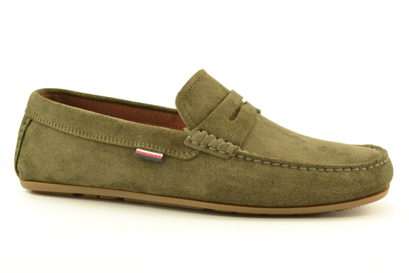 Groene Heren Tommy Hilfiger Instappers - Vergelijk op Vindjeschoen.nl