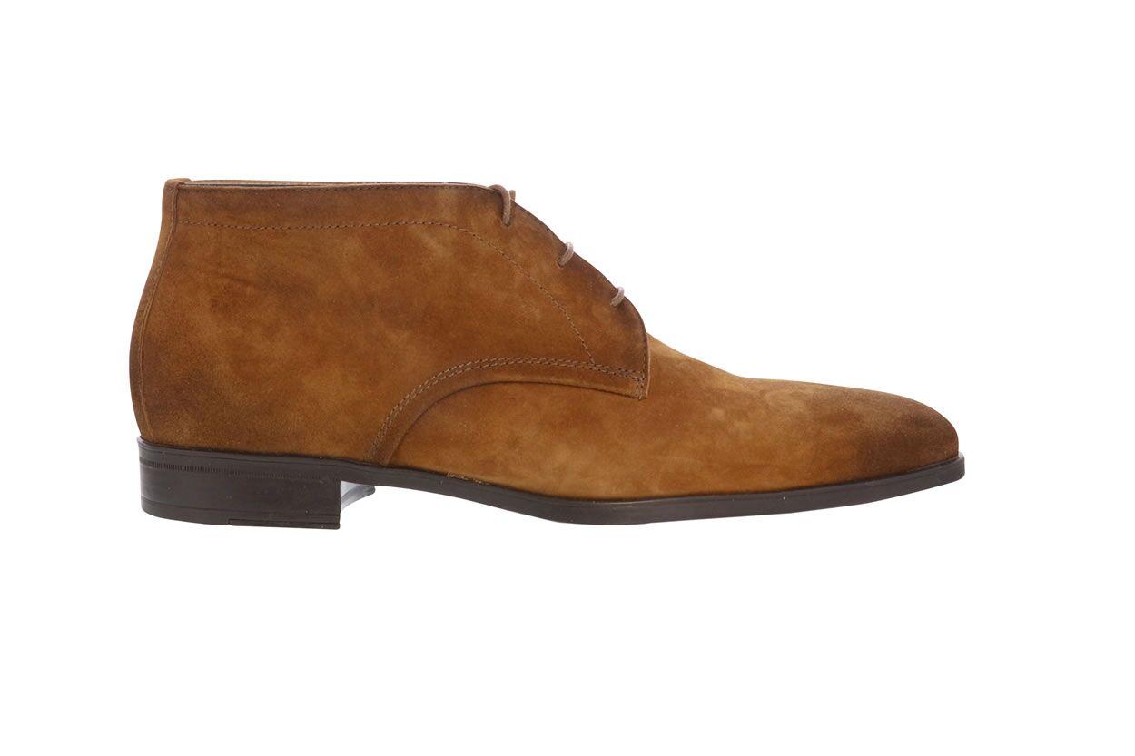 Giorgio 38205 Donker bruine suede veterschoen(97 Cognac )