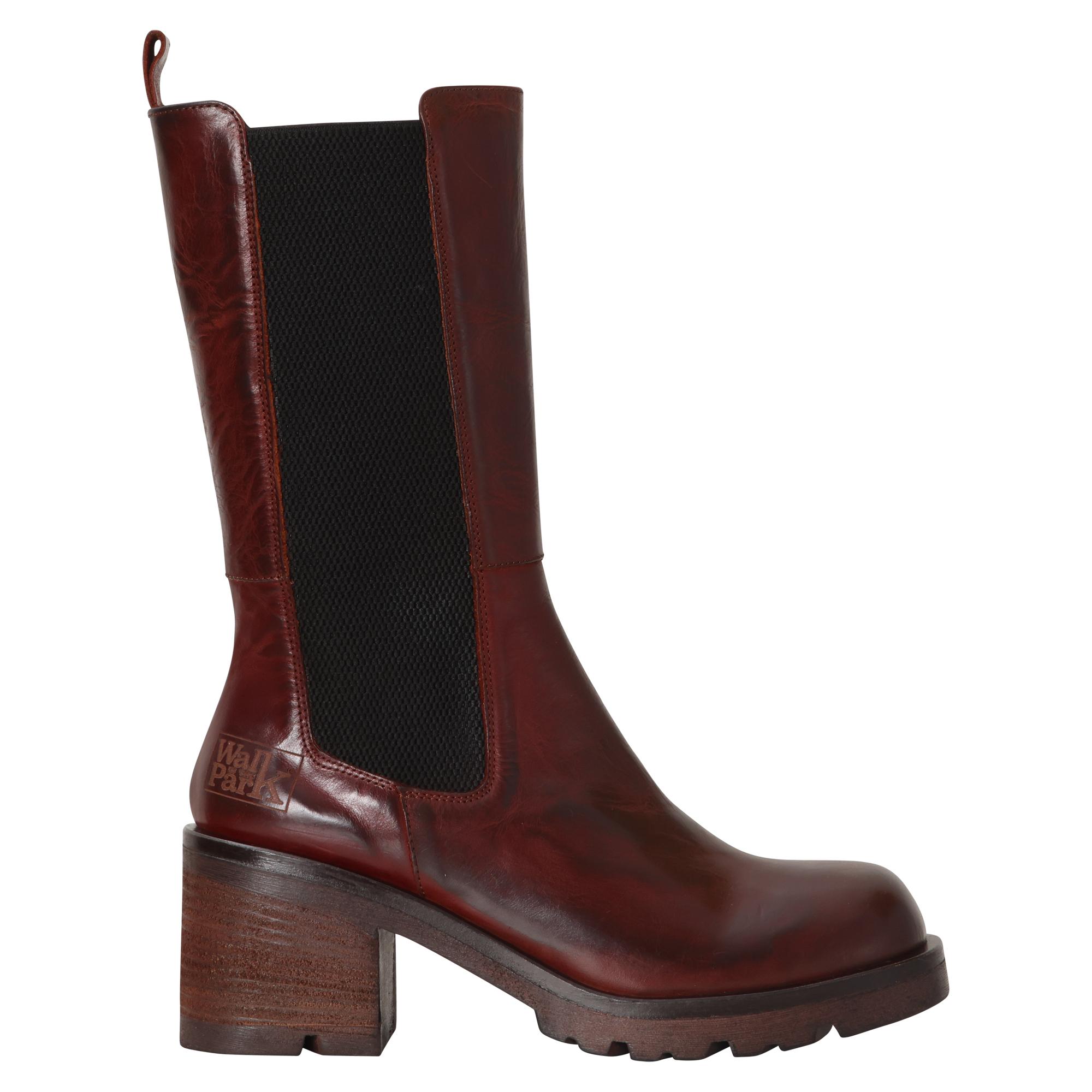 Walk in the Park WP1222-952/I21 Cognac kleurige leren laars (Macai Brandy)