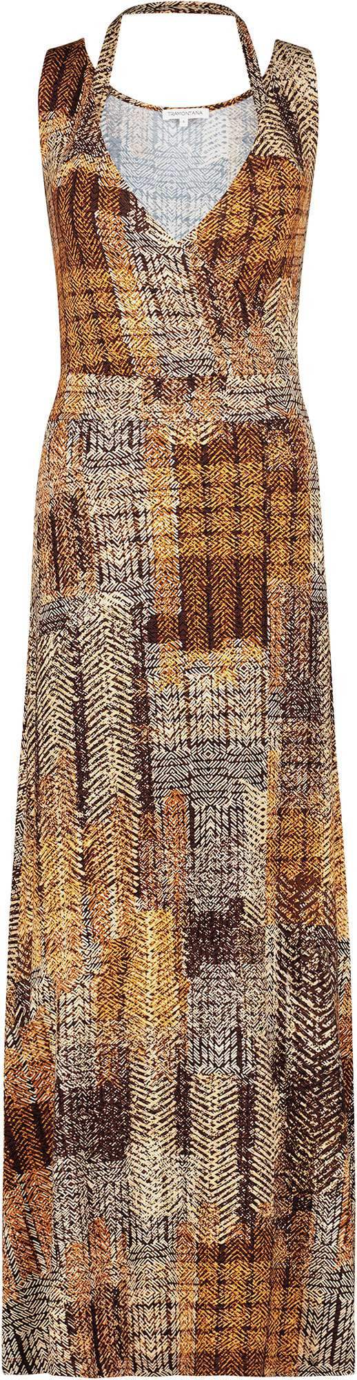 Tramontana Dress print yellows