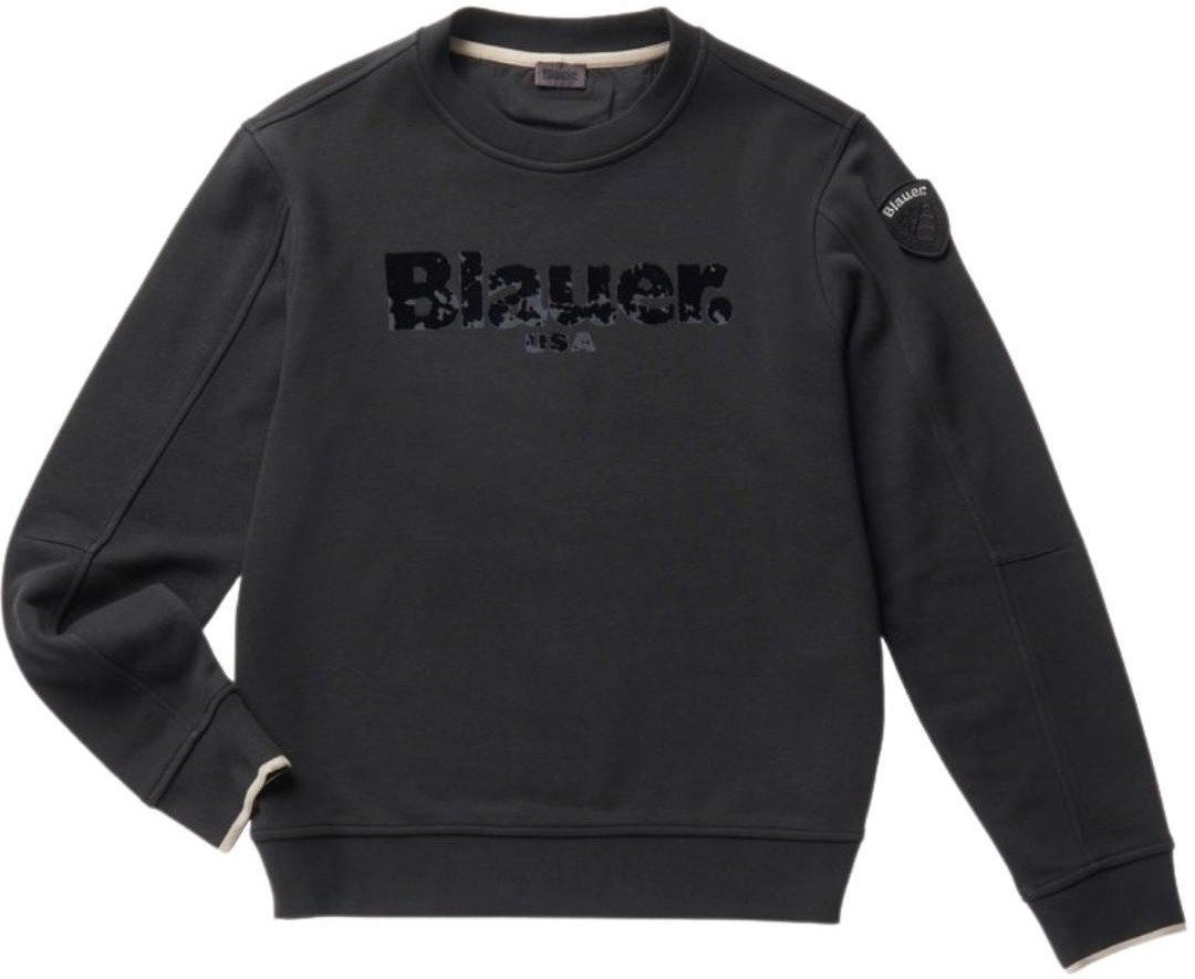 Blauer Sweatshirt zwart