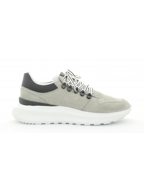 Giorgio HE40203camp01 Grijs zwart leren combi sneaker