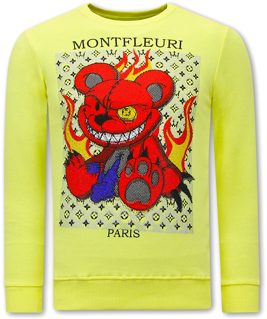 Montfleuri Sweater met print monster teddy bear