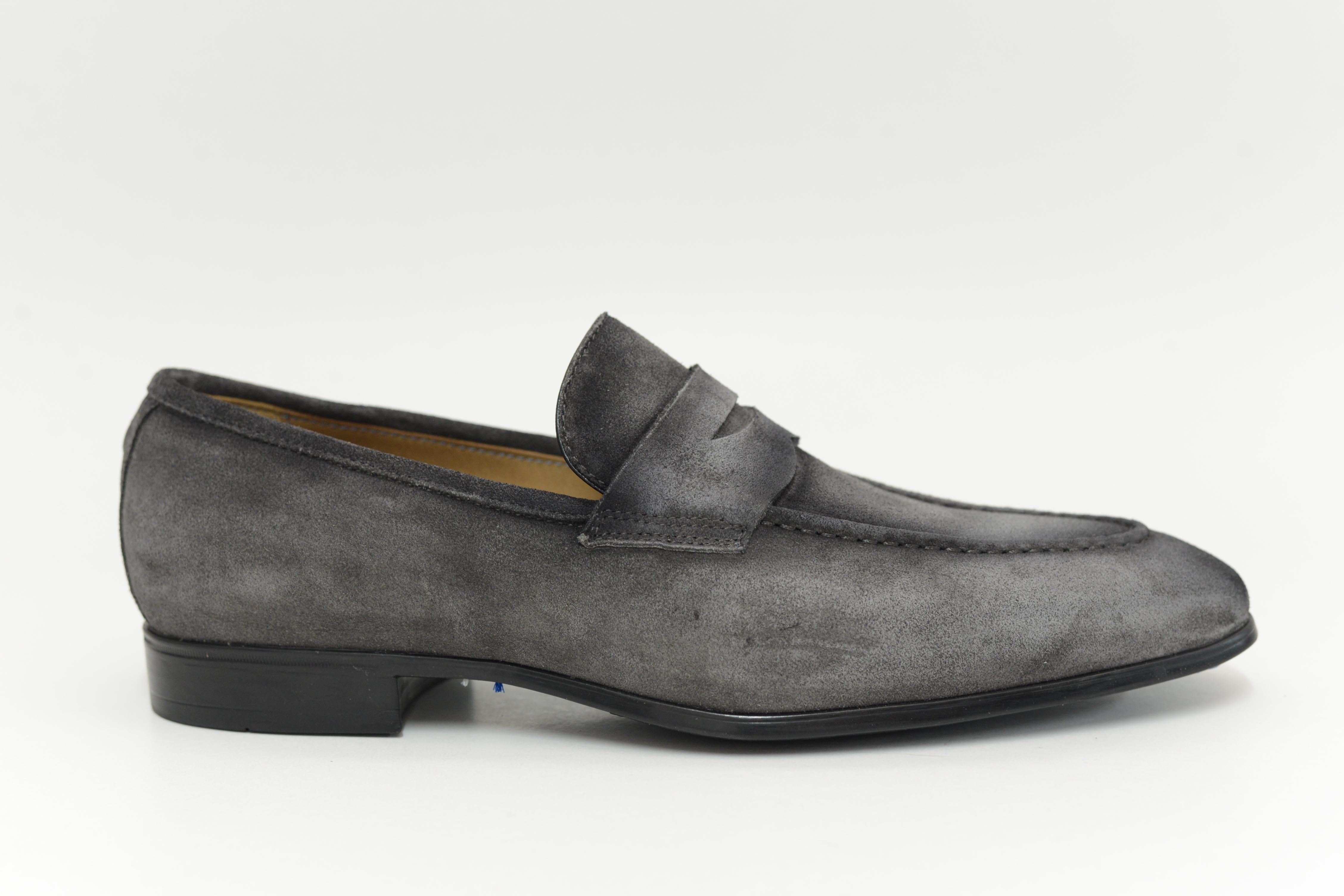 Giorgio 27303 suè, de donker grijze instapper