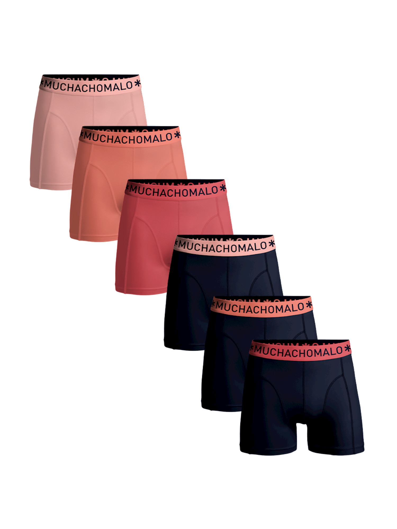 Muchachomalo Men 6 pack short solid