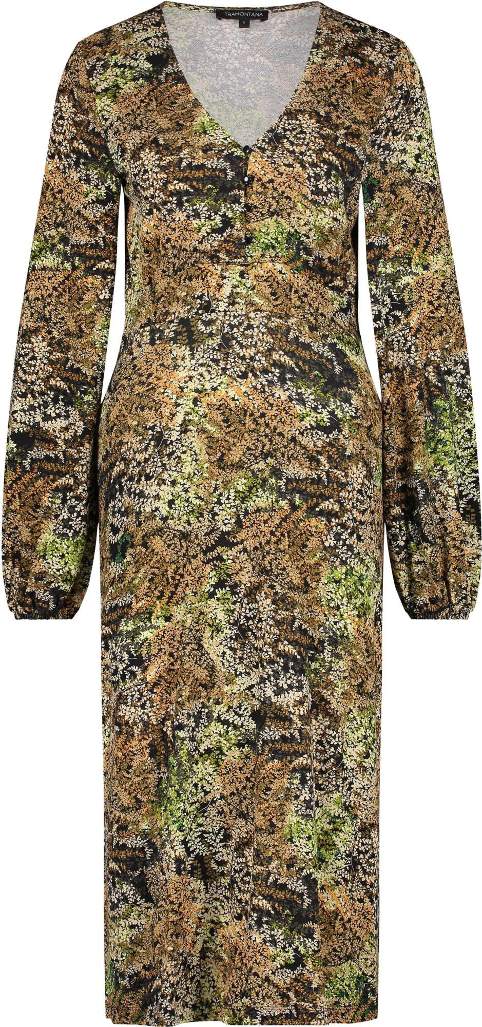 Tramontana Dress print greens