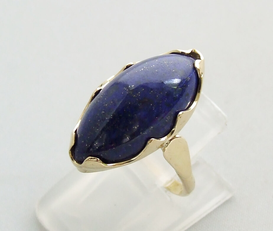Afbeelding van Christian Ring met lapis lazuli