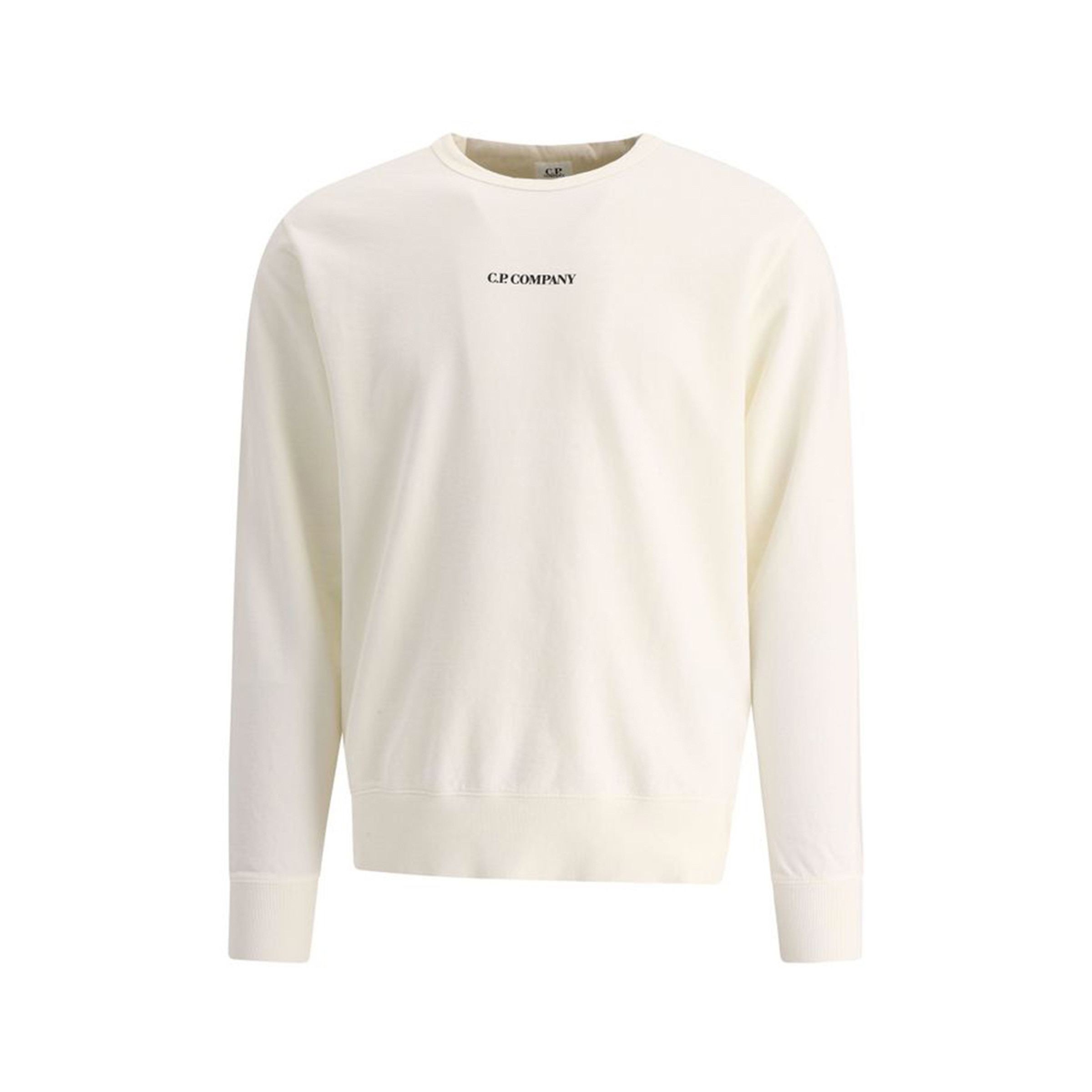 c.p. company sweatshirt man light fleece small logo 12cmss187a-002246g