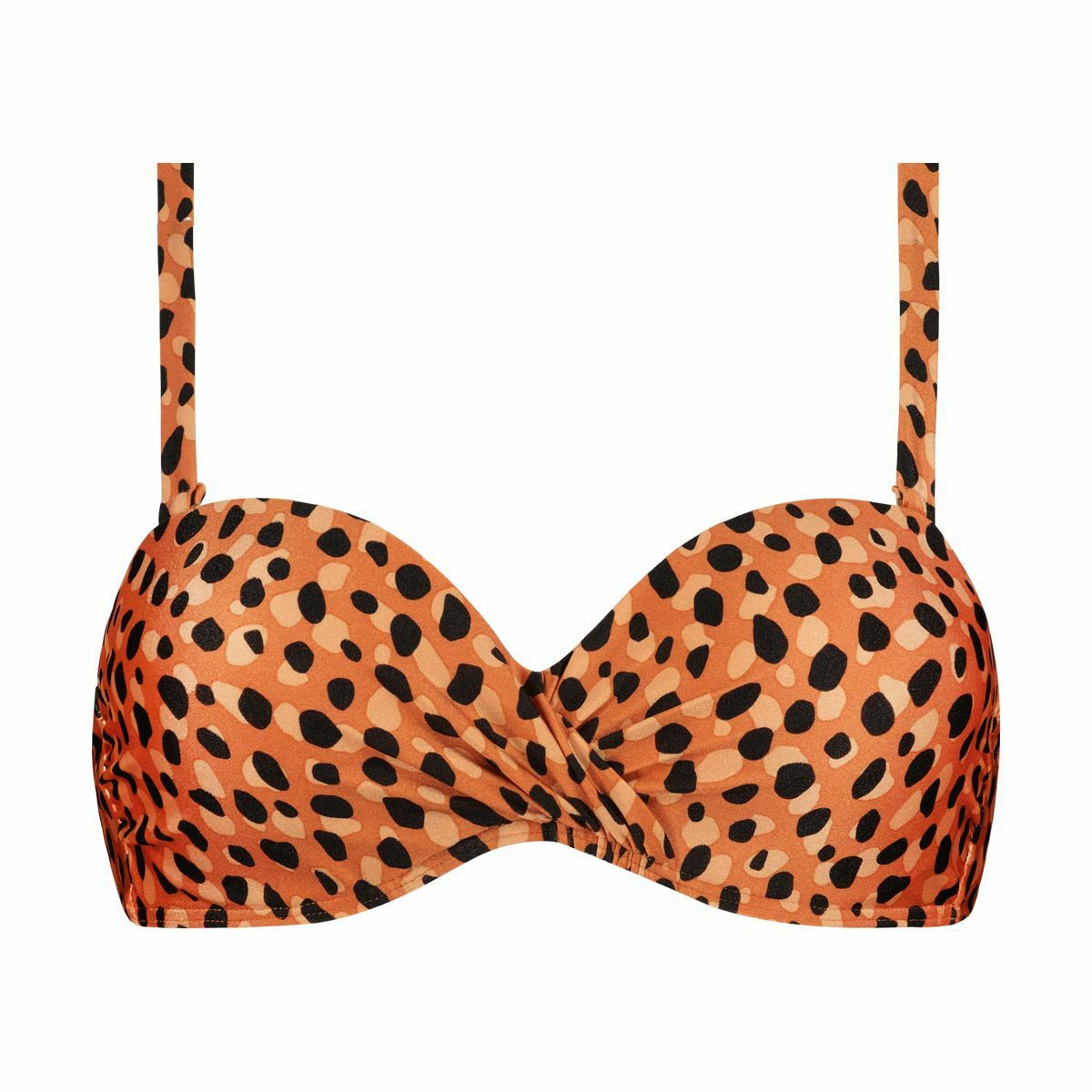 Afbeelding van Beachlife leopard spots bandeau bikinitop -