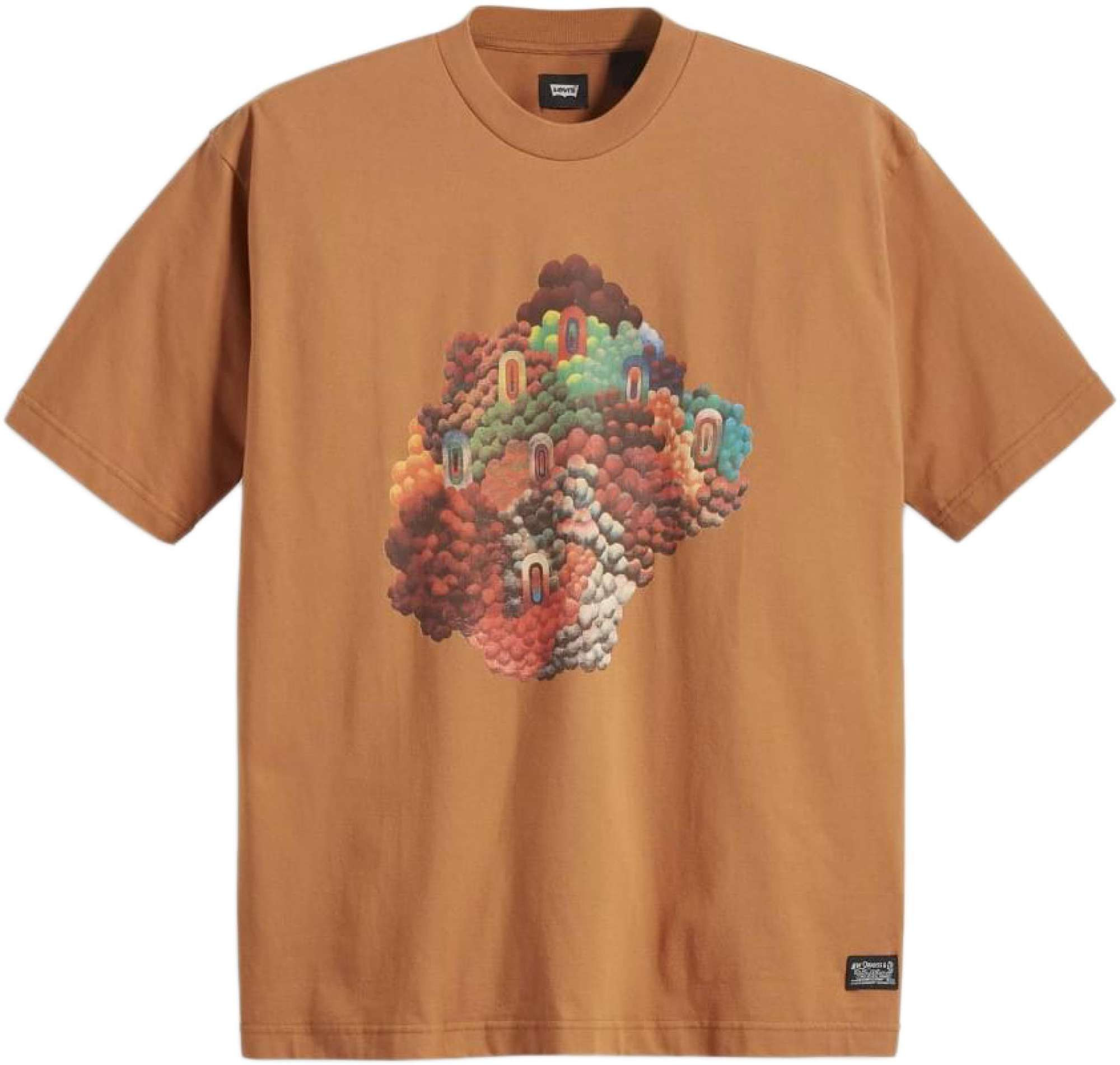 Levi's Skate graphic box tee multicolor brown