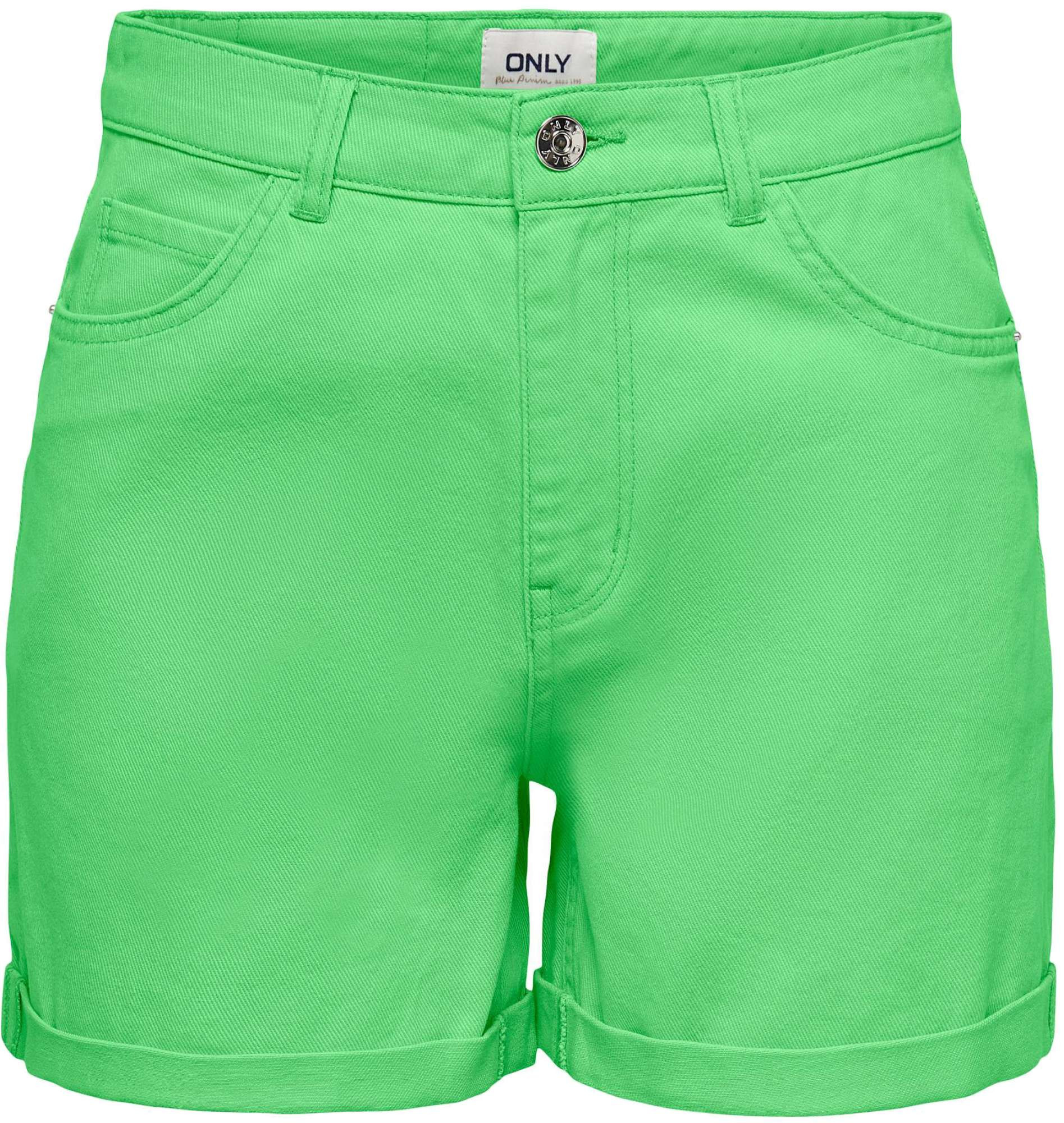 Afbeelding van Only Vega-darsy hw mom shorts col pnt summer green