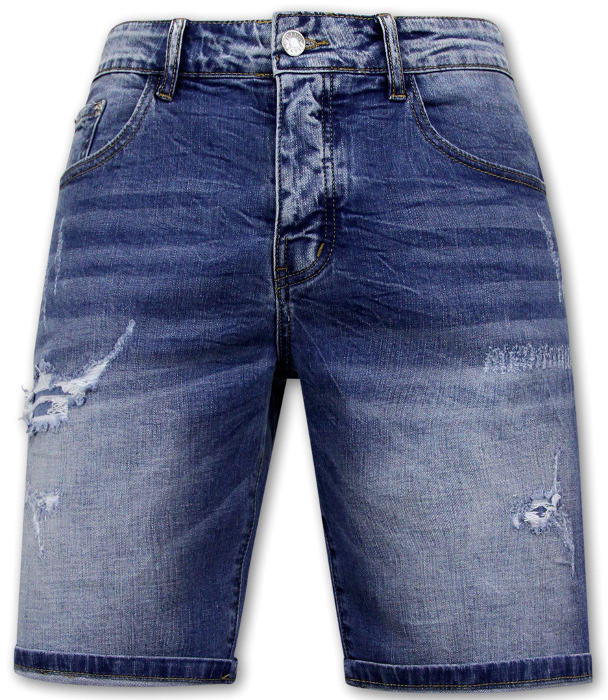 Enos Stretch korte broek denim short