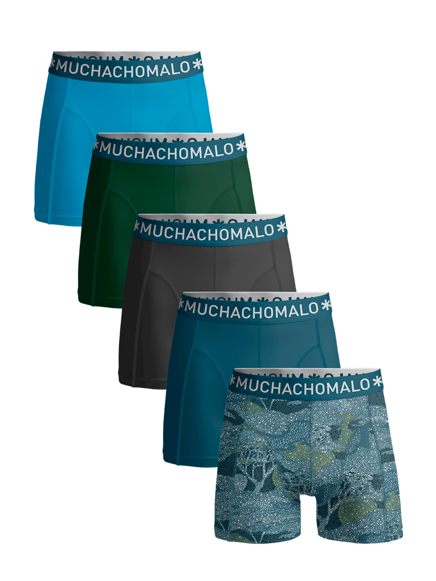 Afbeelding van Muchachomalo Heren 5-pack short /solid