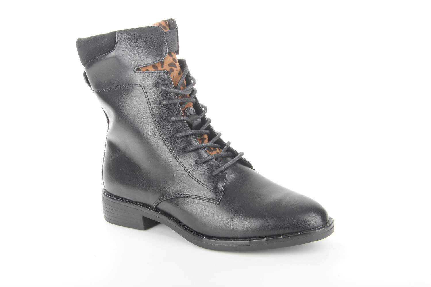 s.Oliver 25107-23/001 dames veterboots gekleed