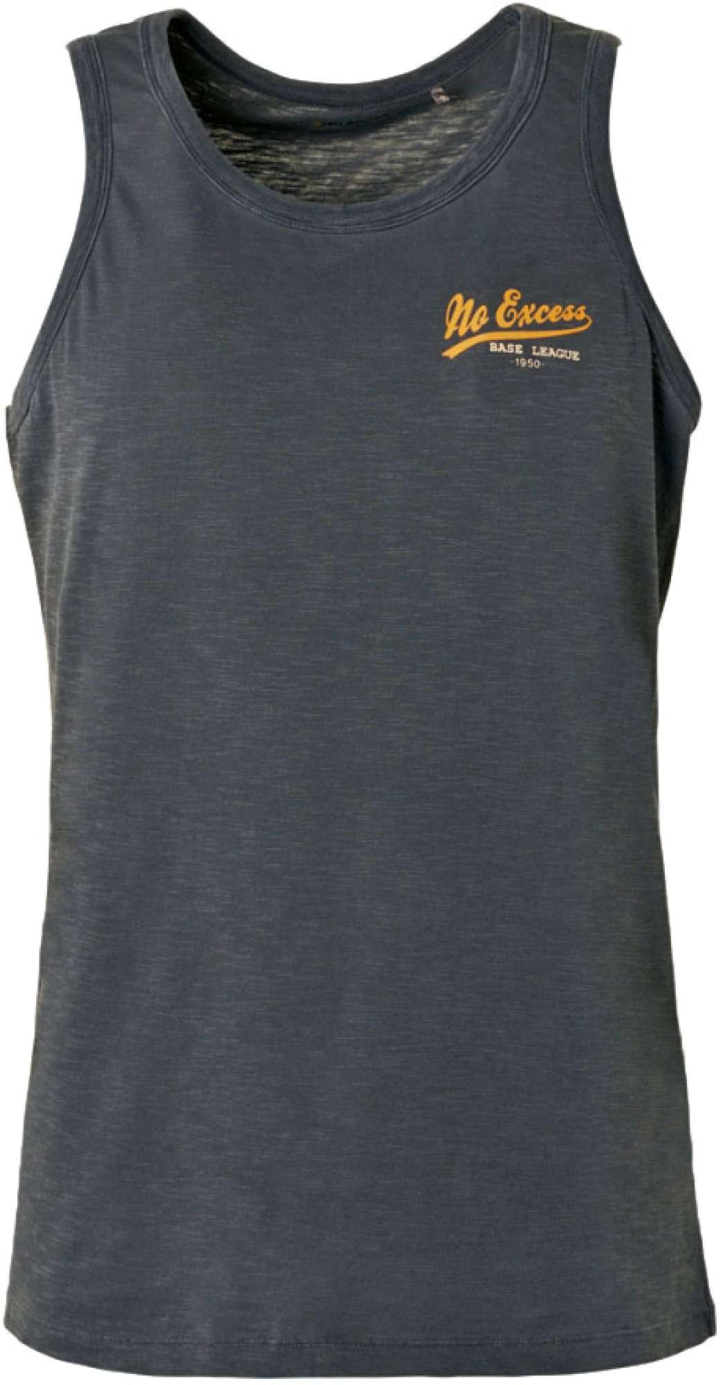 No Excess Singlet garment dyed slub dark night