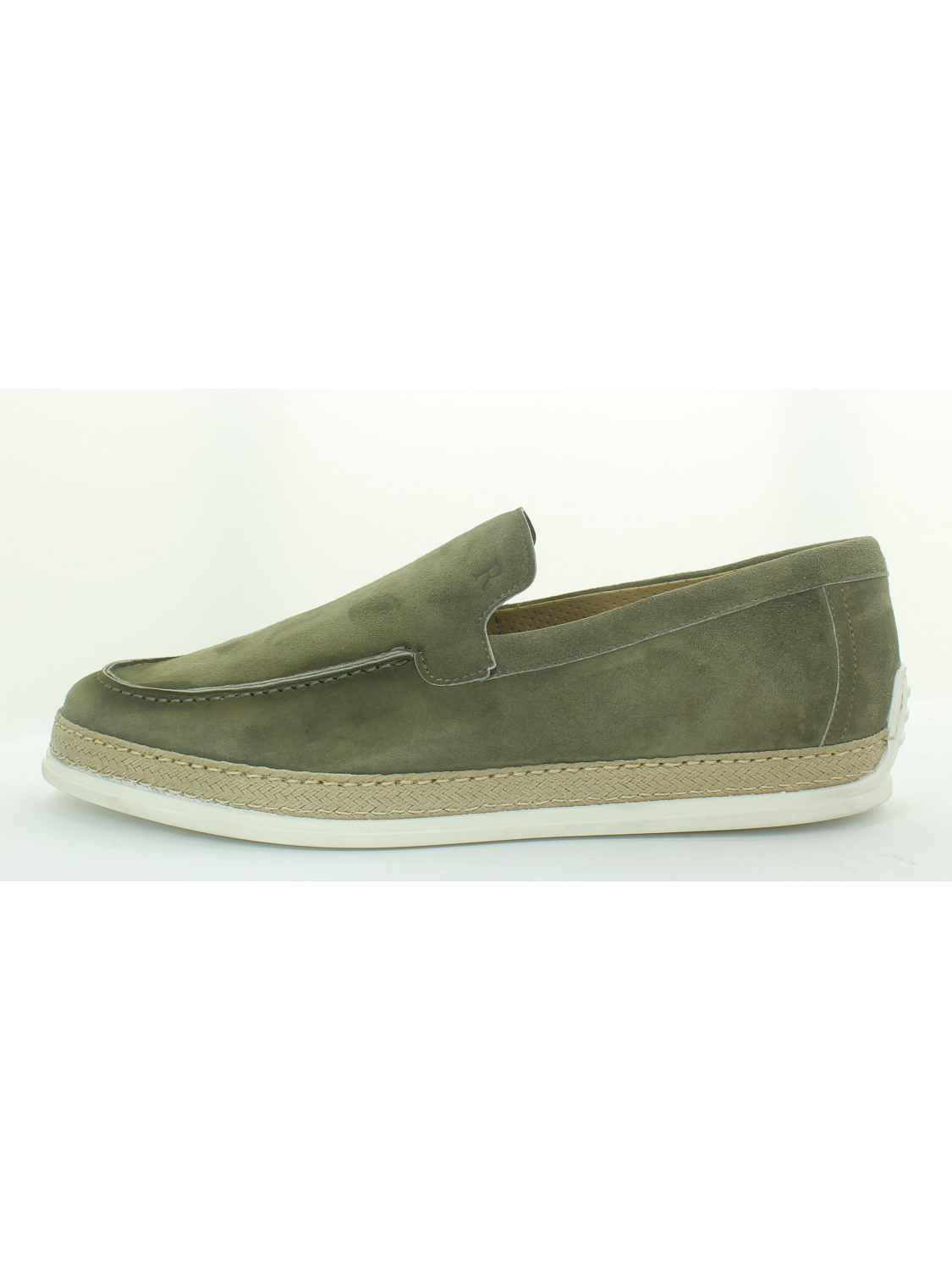 Giorgio 78282 groene suede loafer- instapper met touwzool