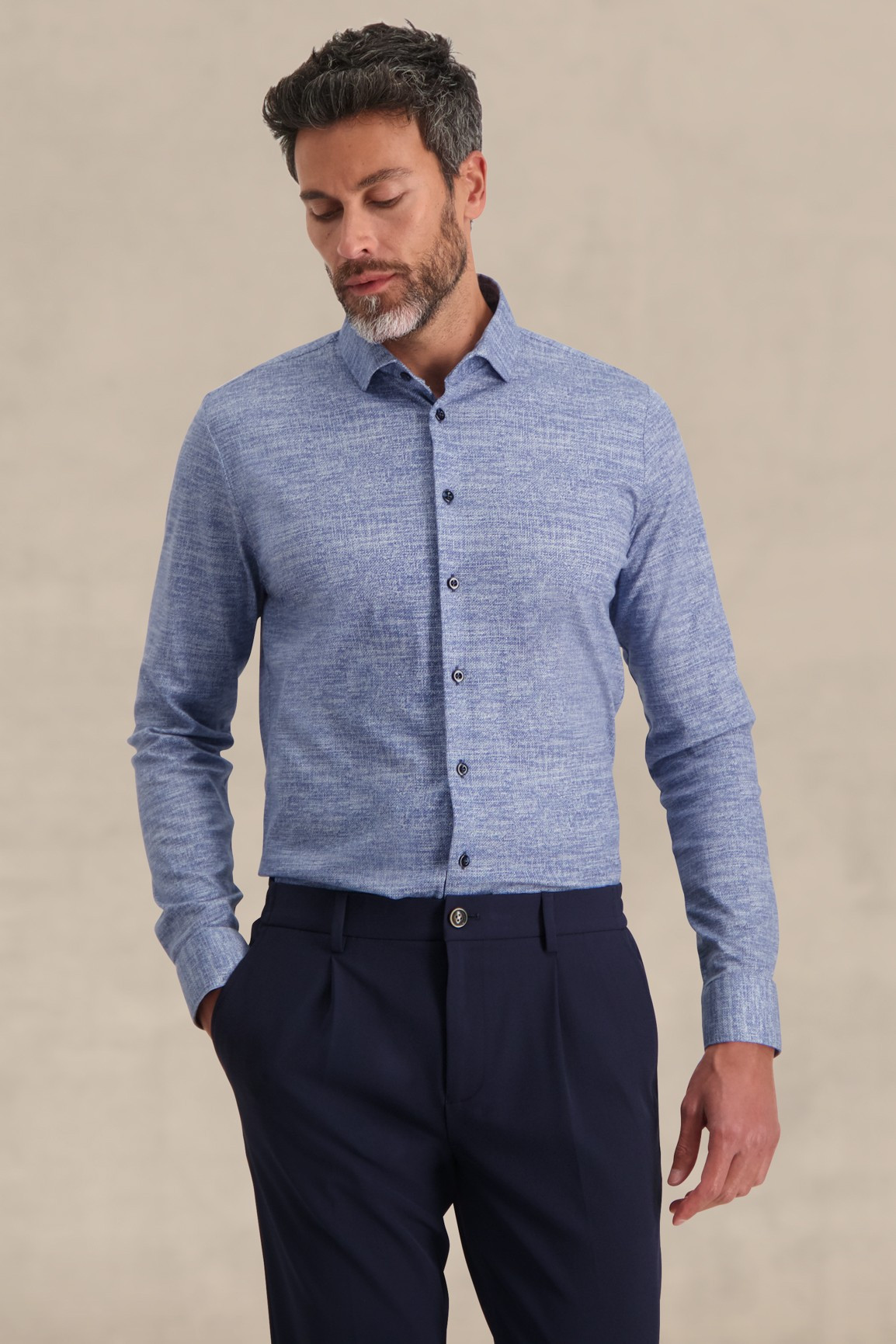 Afbeelding van Blue Industry Casual knitted shirt