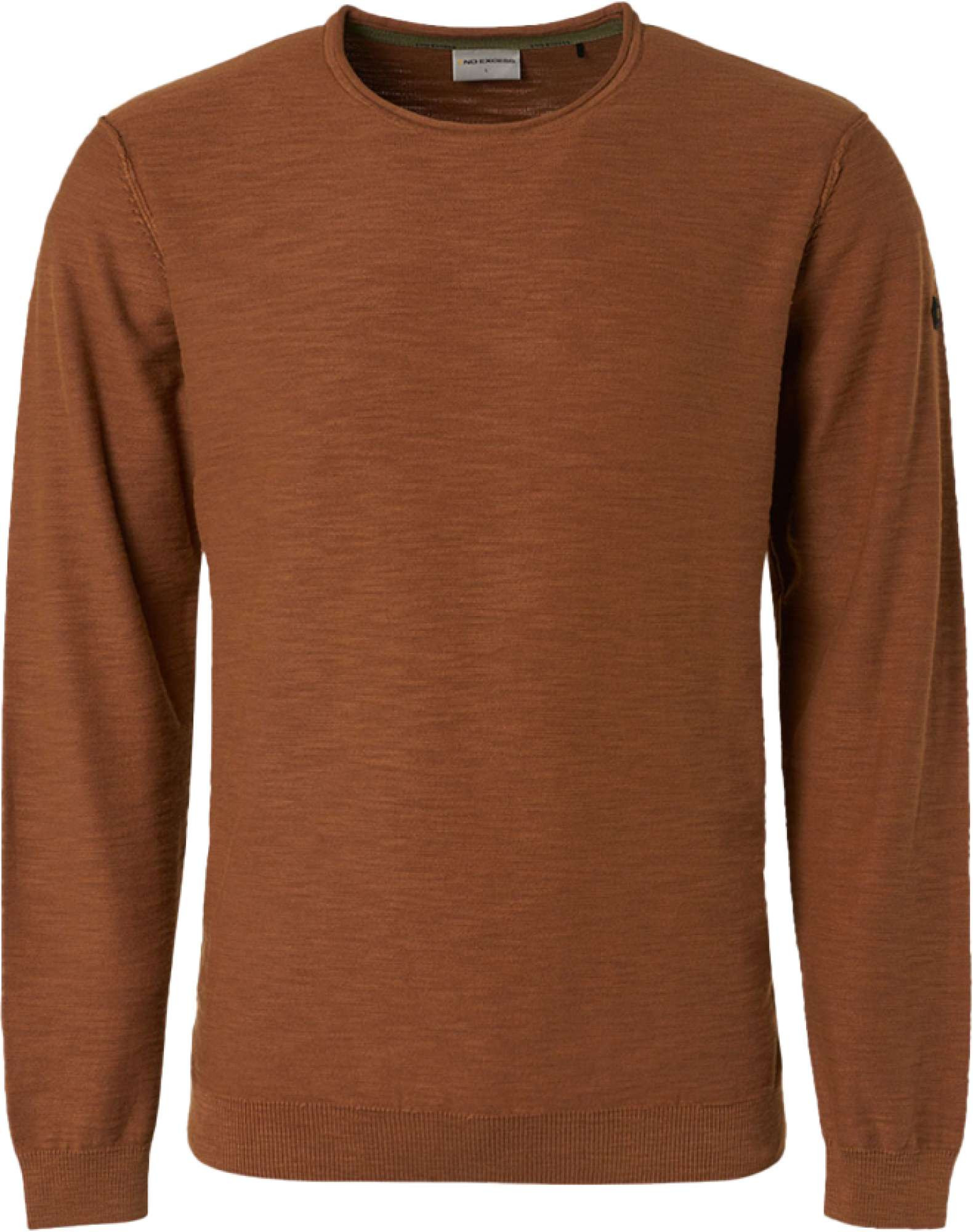 No Excess Pullover crewneck garment dyed + st caramel