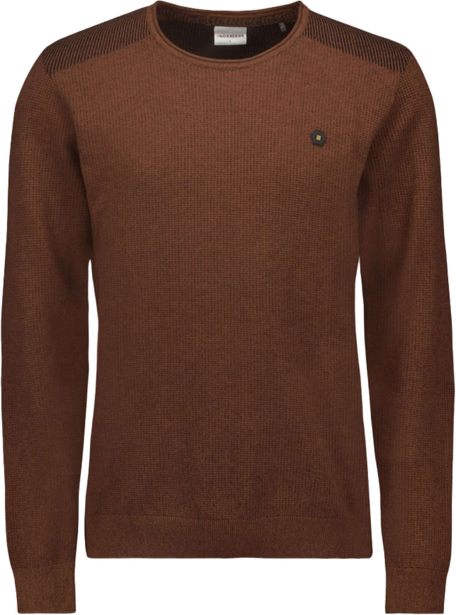 No Excess Pullover crewneck 2 coloured jacqua caramel