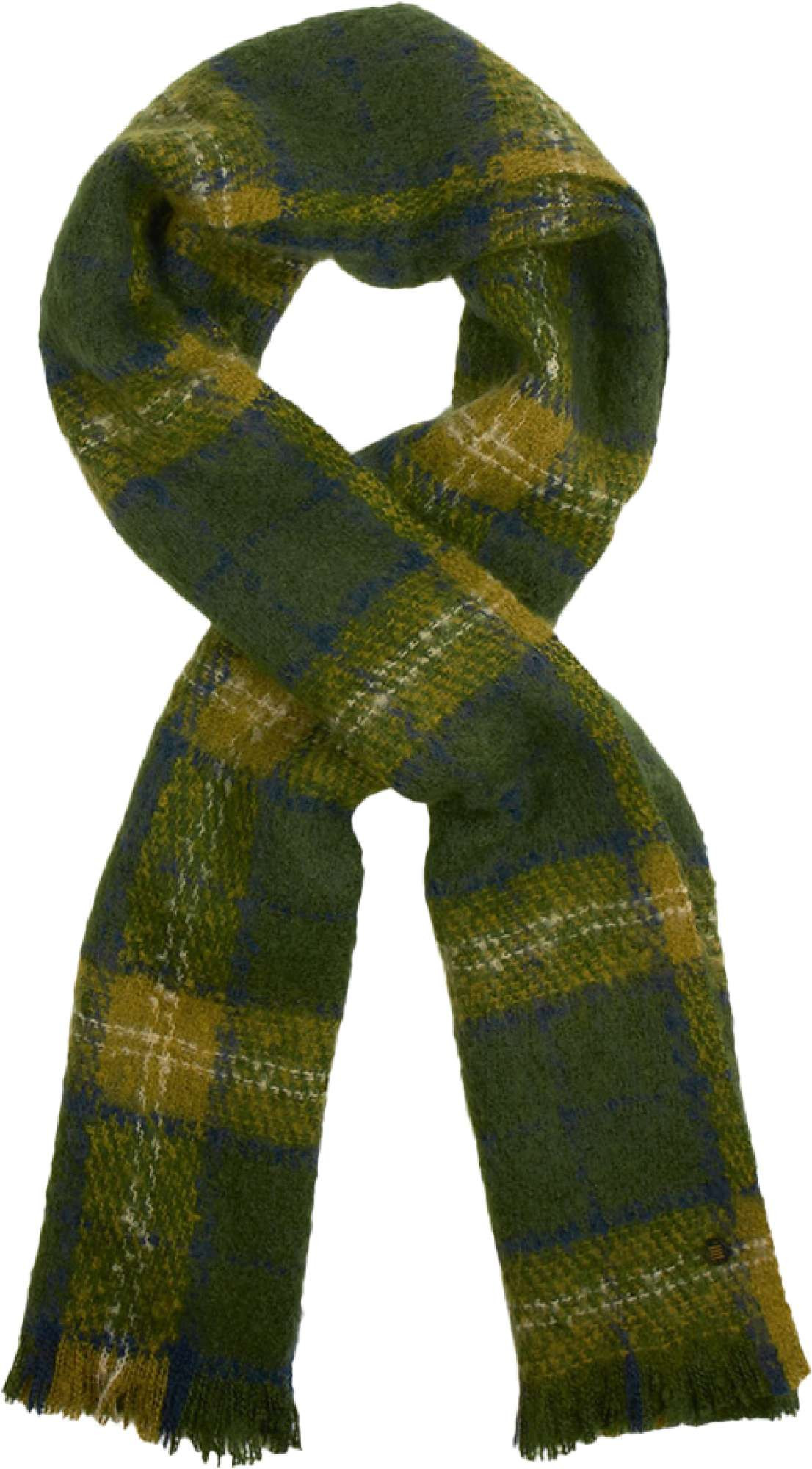 Afbeelding van No Excess Scarf woven check olive