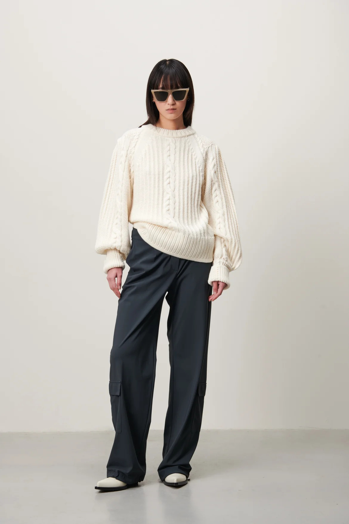 Jane Lushka Vella pants technical jersey grey