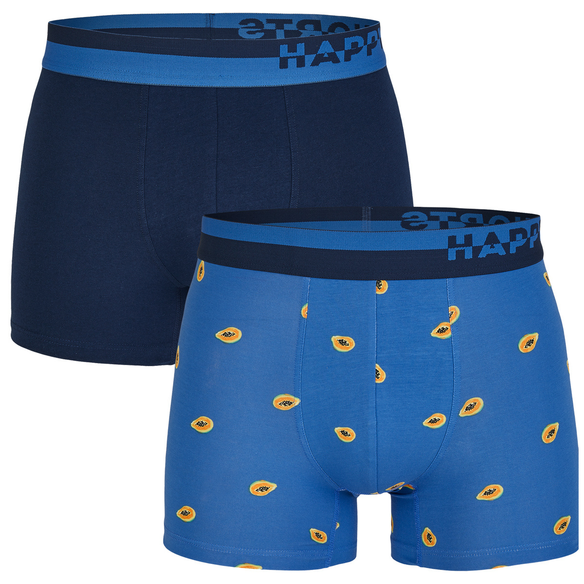 Afbeelding van Happy Shorts 2-pack boxershorts heren papaja print