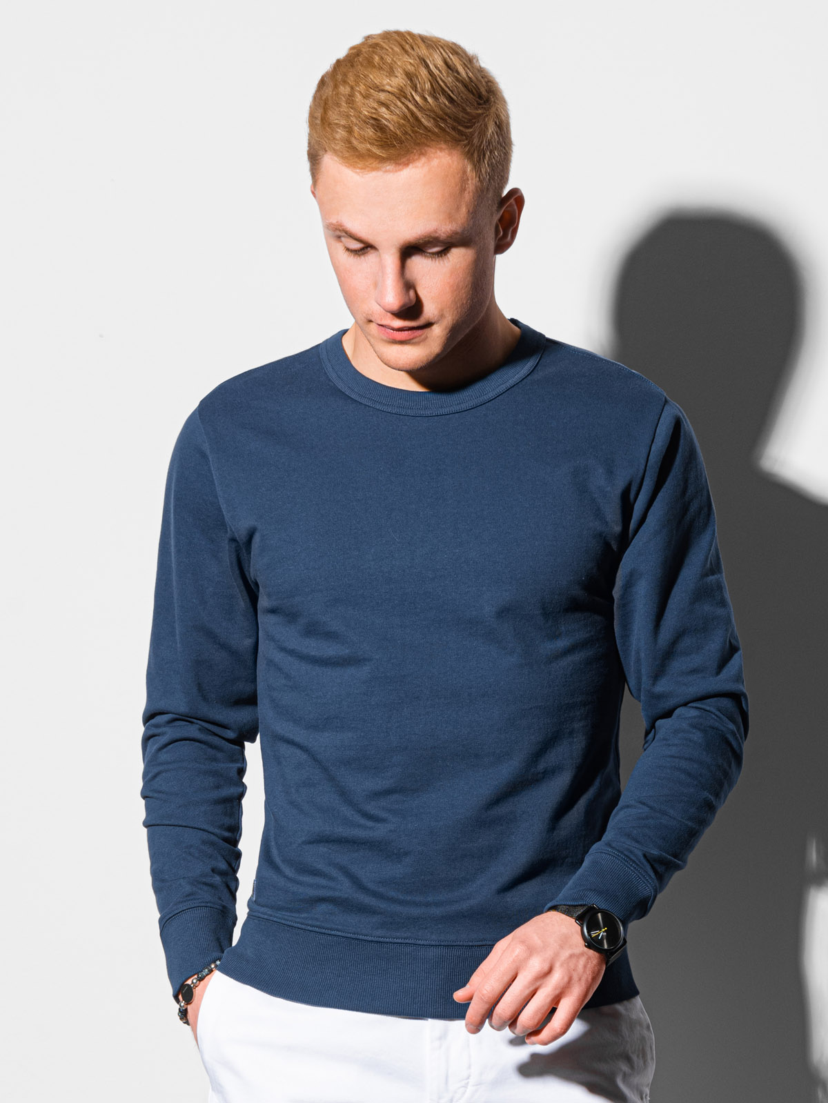 Afbeelding van Ombre -heren sweater blauw b1153-8