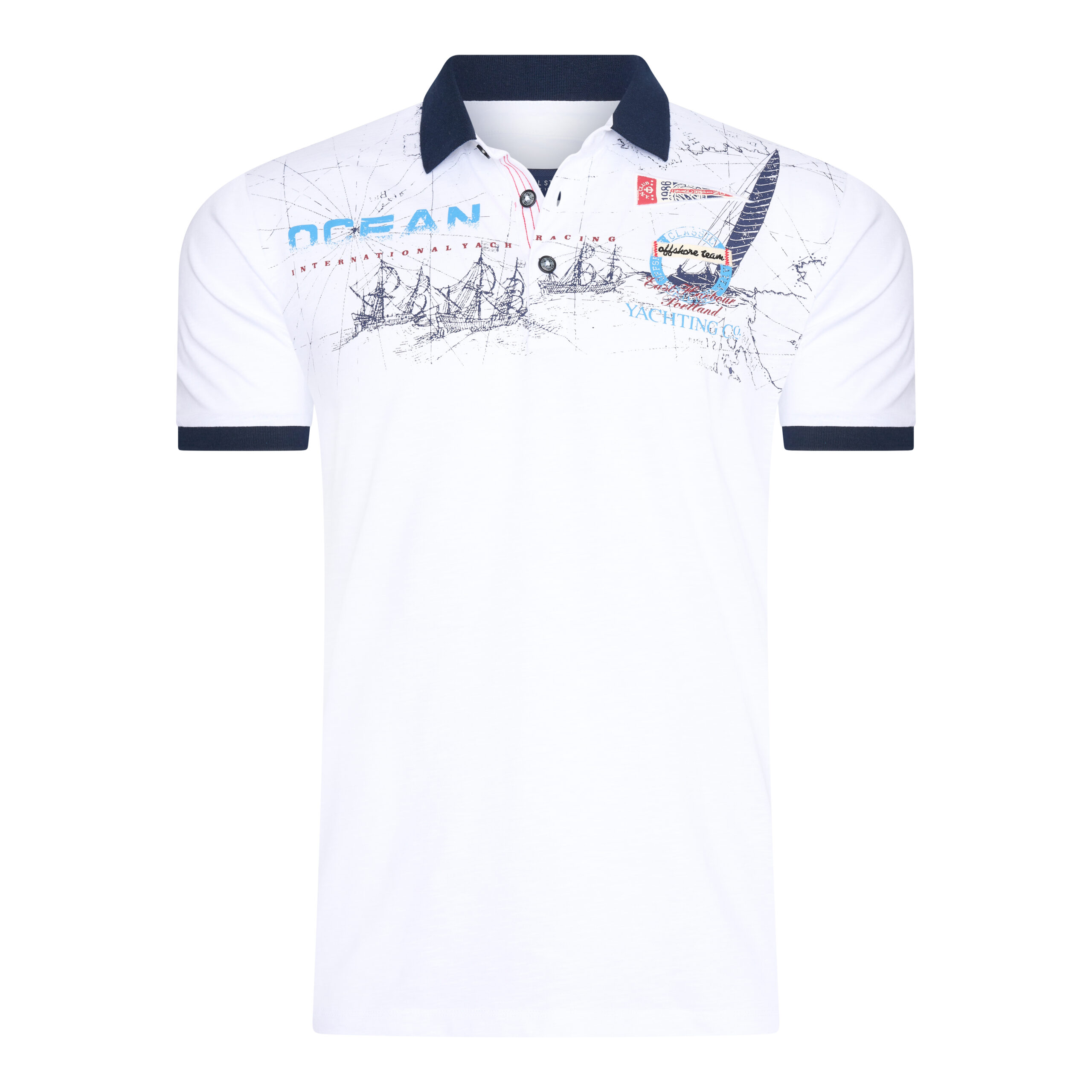Marco Cassette Mcl heren poloshirt print 39210