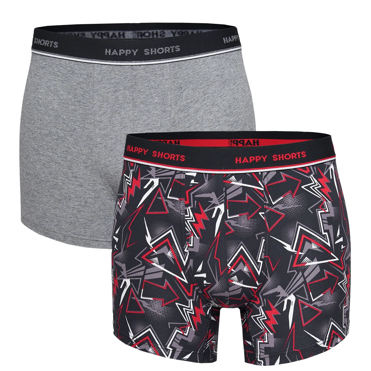 Happy Shorts 2-pack boxershorts heren met graffiti print