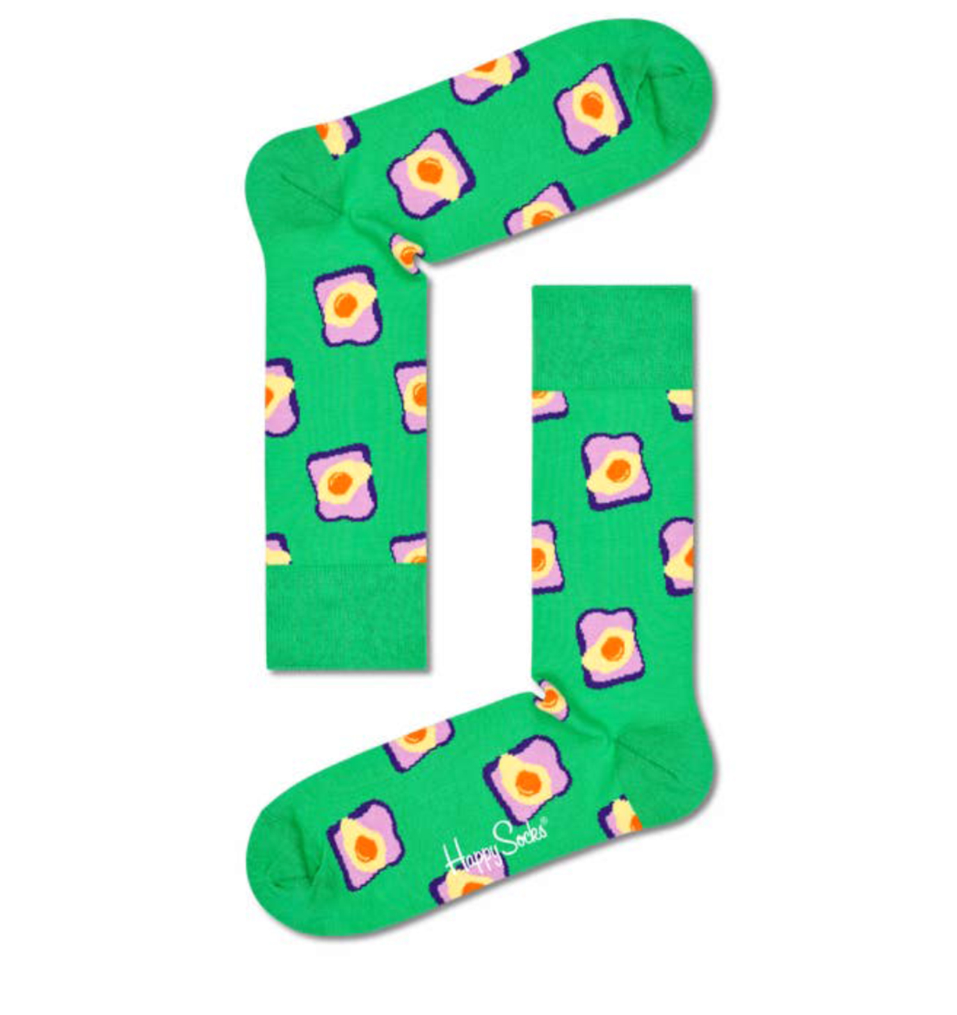 Afbeelding van Happy Socks Toast printjes unisex