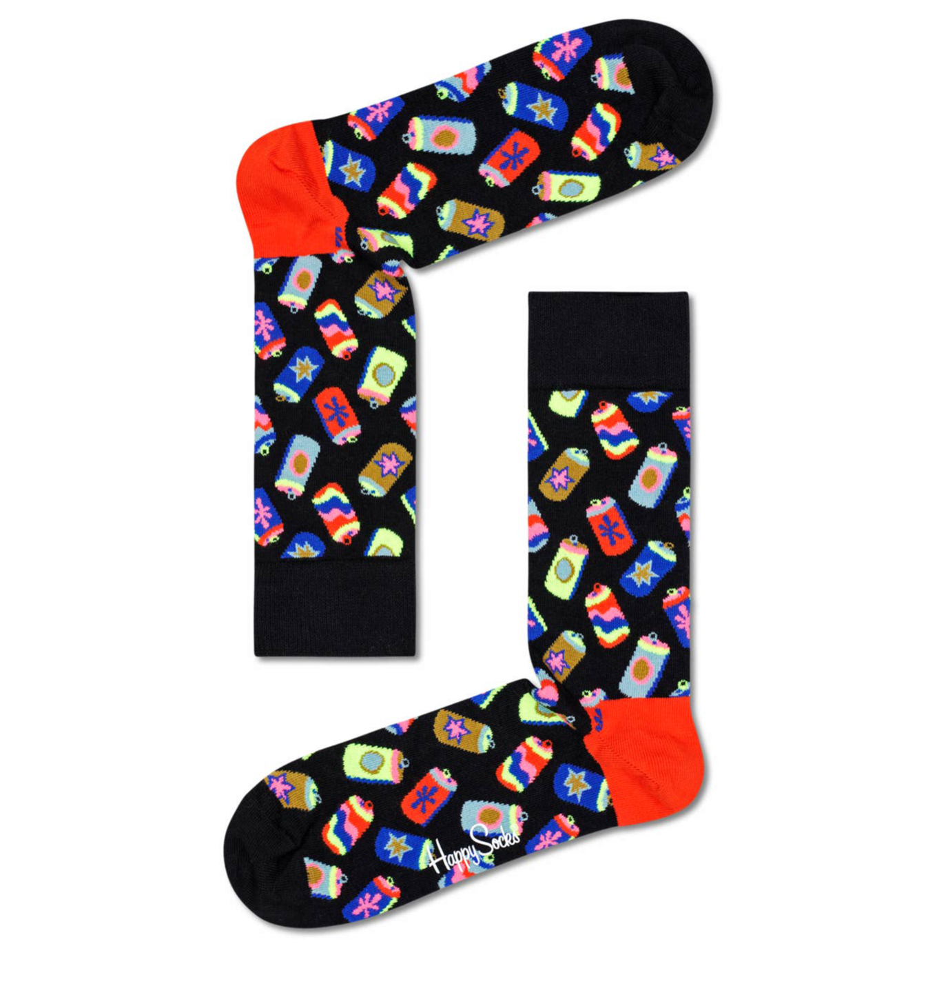 Afbeelding van Happy Socks Can01-9300 can printjes unisex