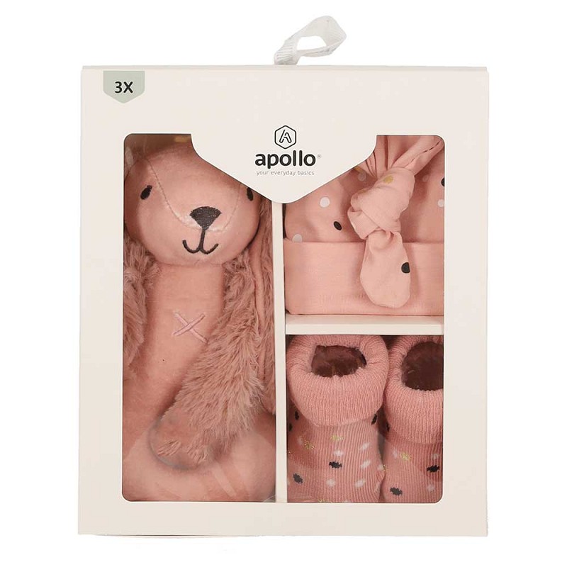 Afbeelding van Apollo Baby giftbox konijn kraamcadeau