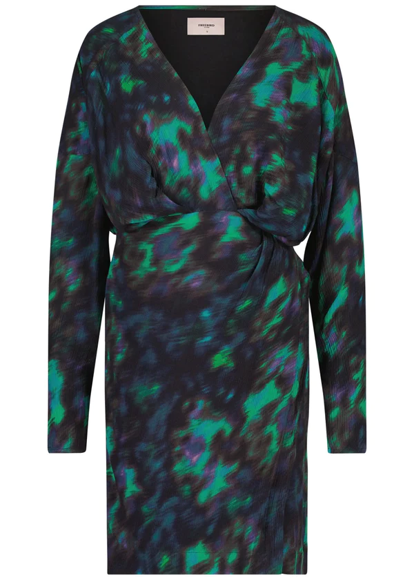 Freebird Jurk kolette multi black rainy floral