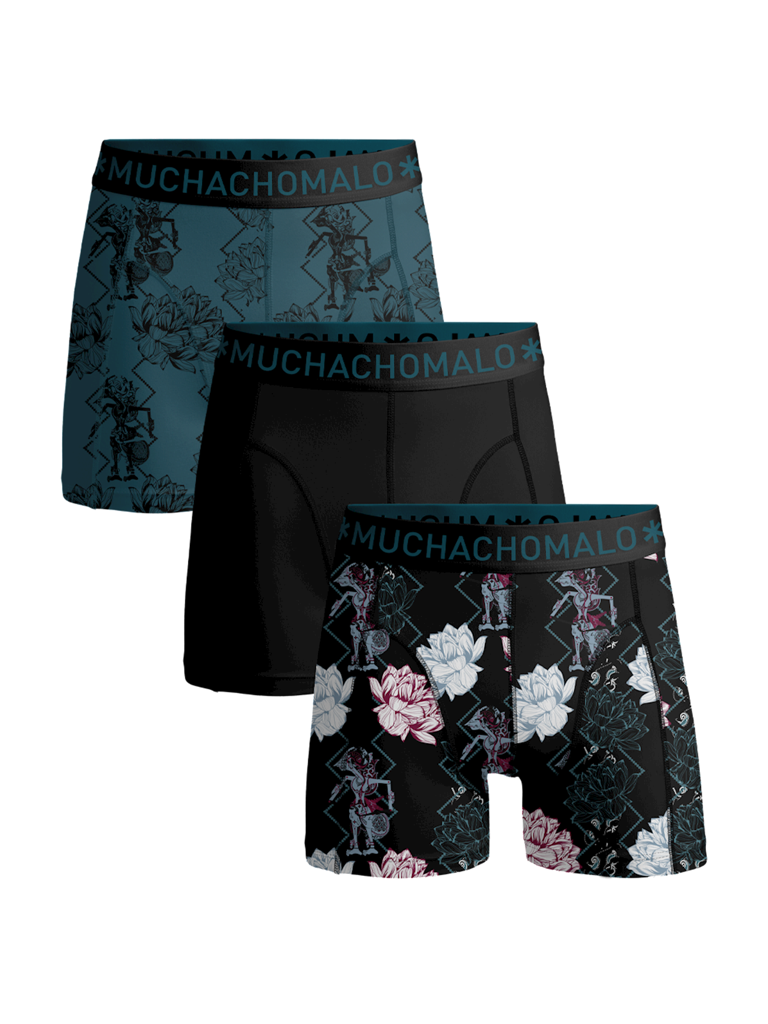 Afbeelding van Muchachomalo Jongens 3-pack boxershorts /solid