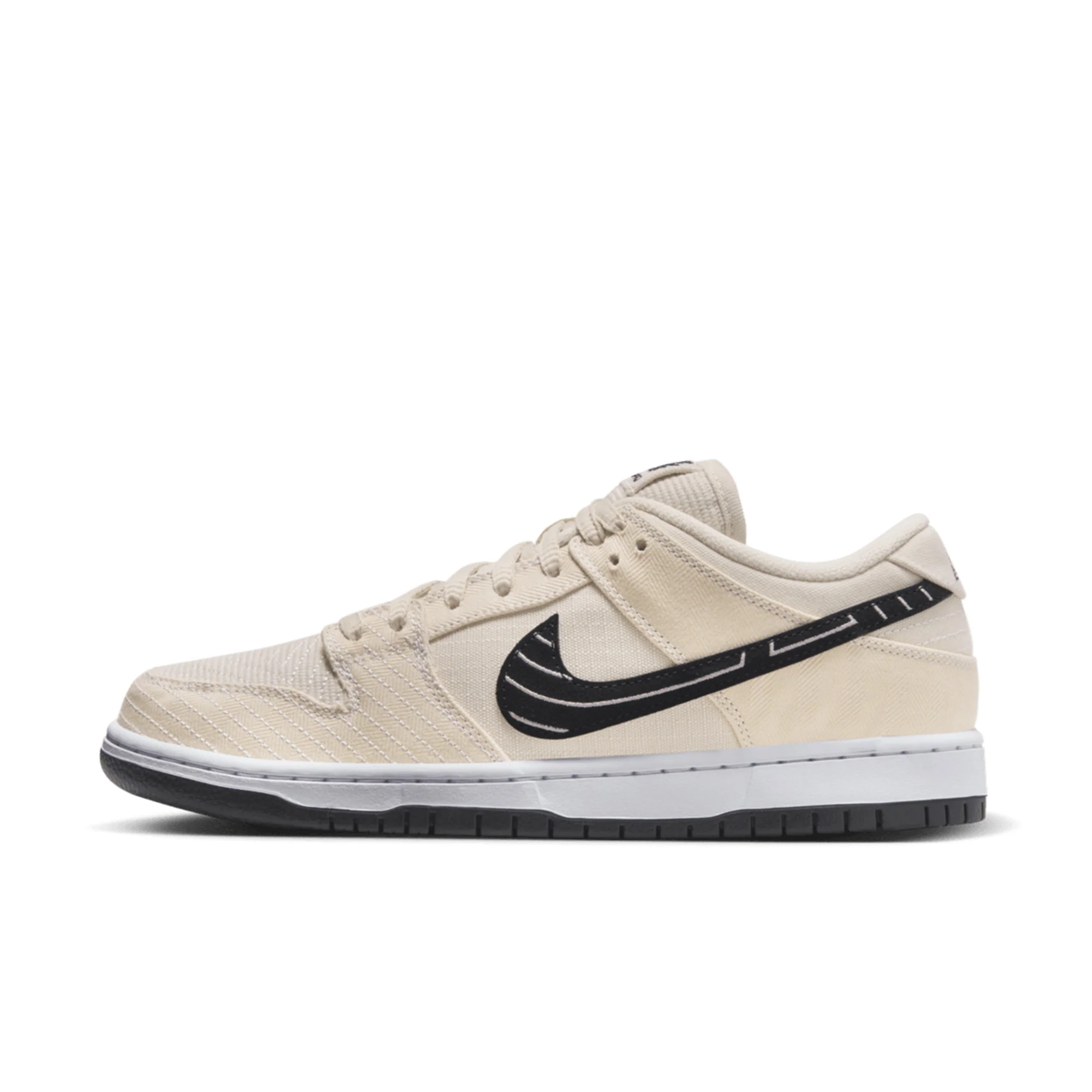 Nike Sb dunk low x albino & preto fossil