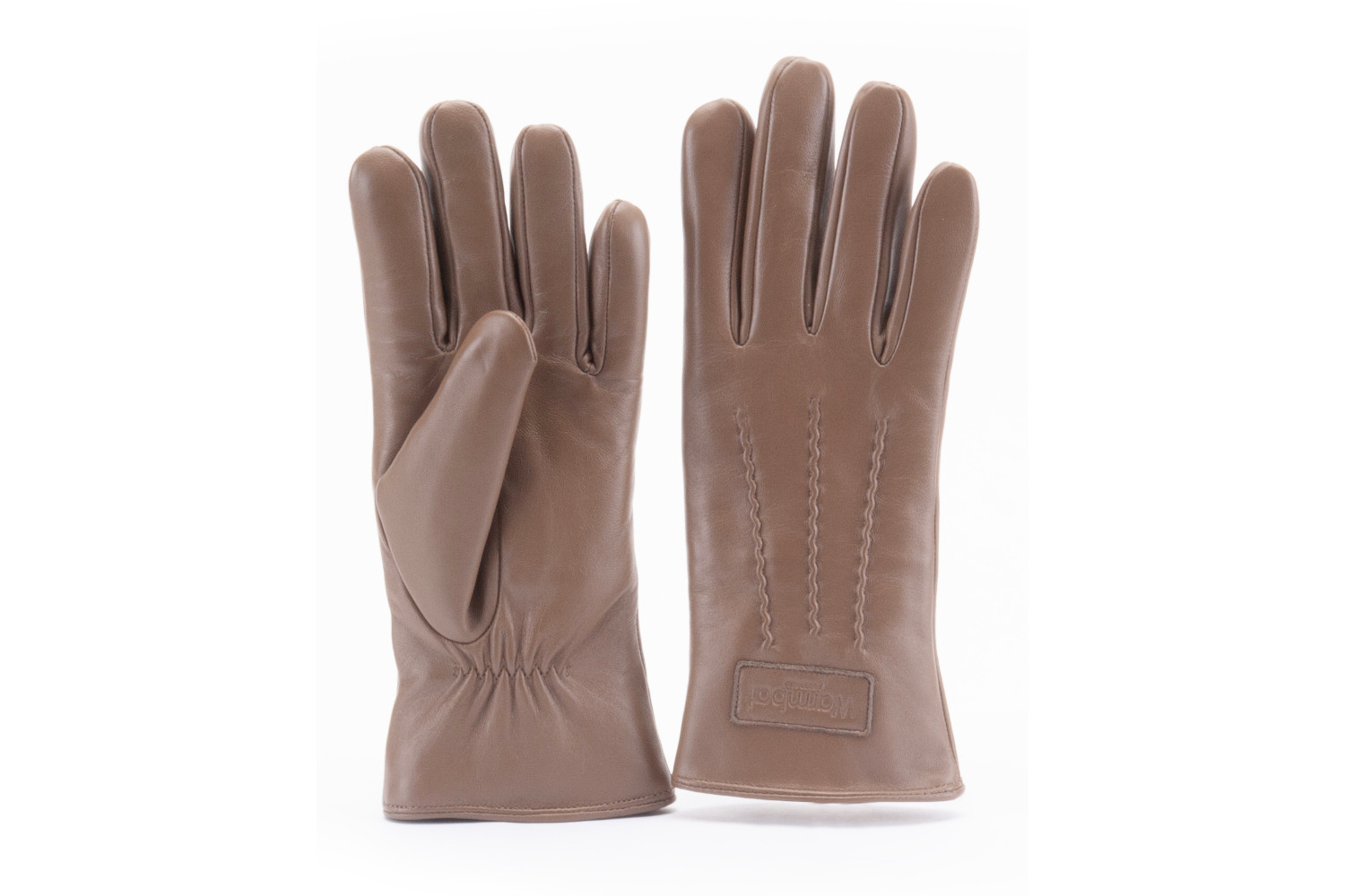 Afbeelding van Warmbat Glove women leather taupe dame handchoenen
