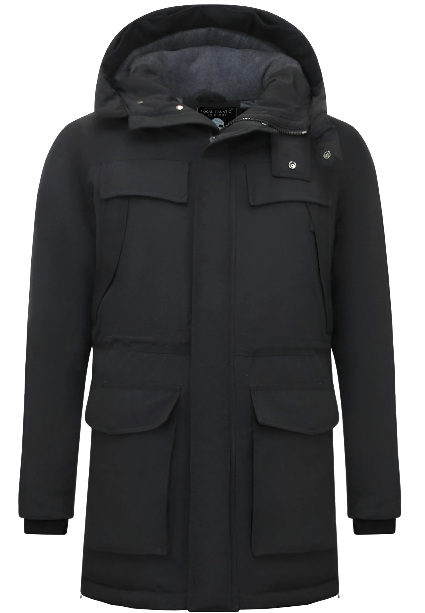 Enos Lange parka jas met capuchon