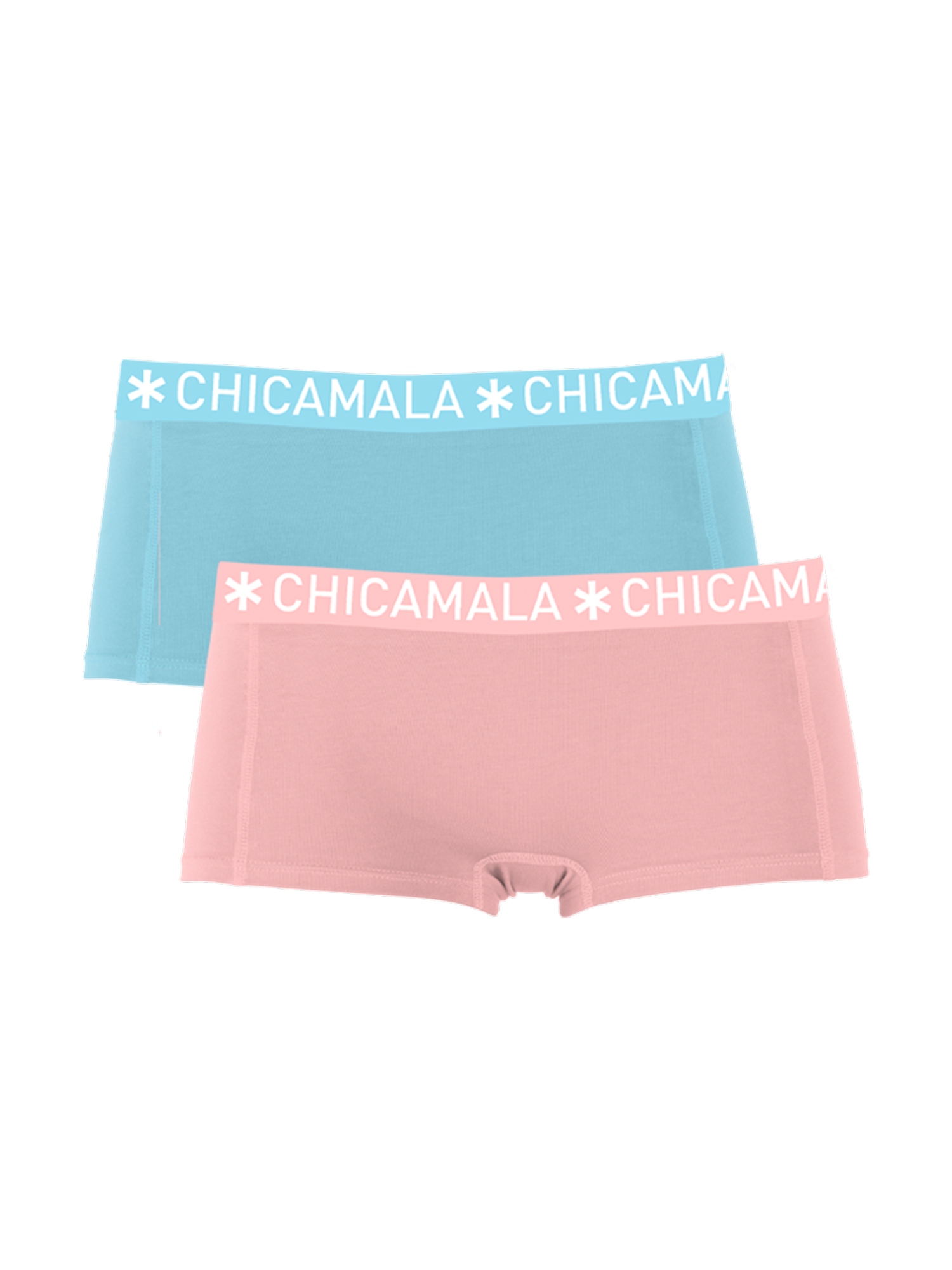 Afbeelding van Muchachomalo Dames 2-pack boxershorts solid