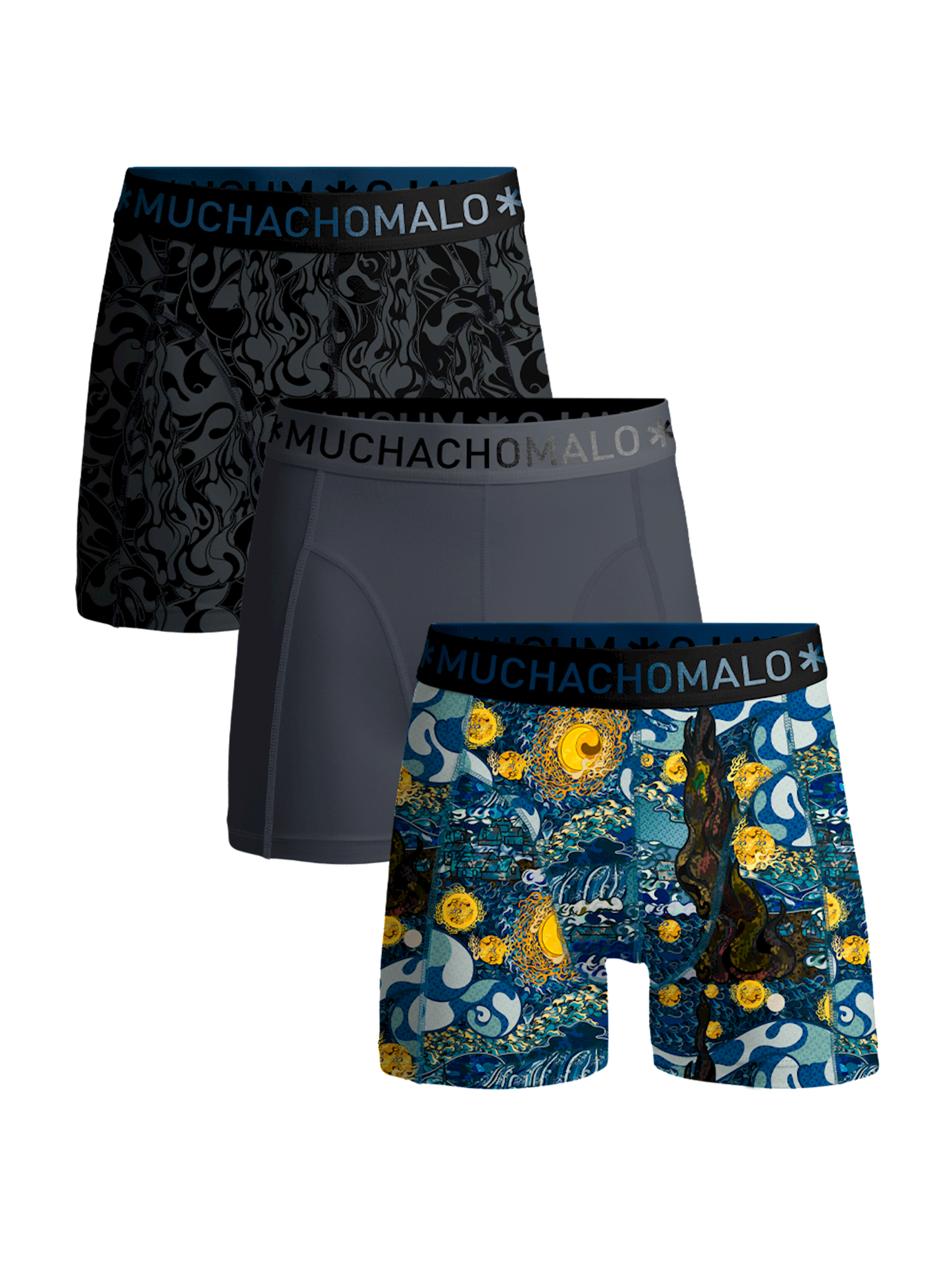 Afbeelding van Muchachomalo Jongens 3-pack boxershorts starry